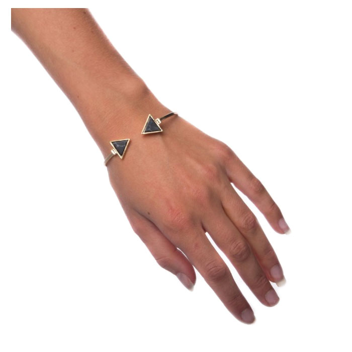 Armband Black Marble - Small Triangle