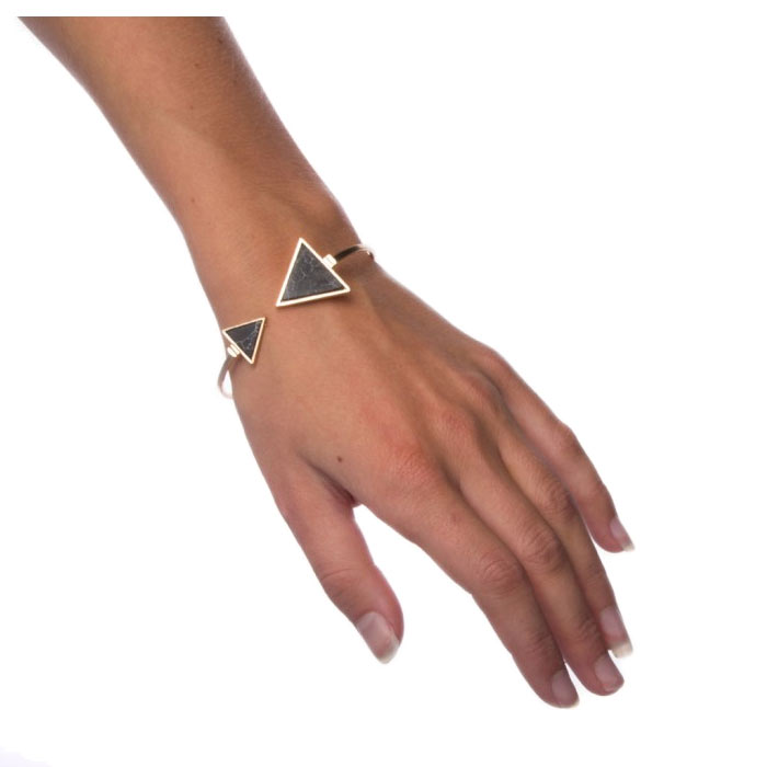 Armband Black Marble - Triangle
