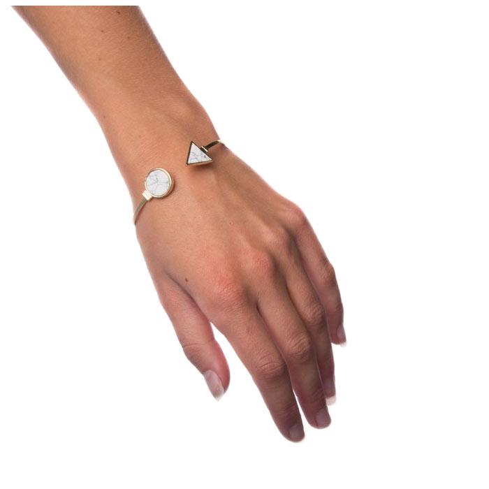 Armband White Marble - Small Circle