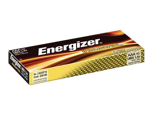 Batteri Energizer Industrial AAA, 10/fp
