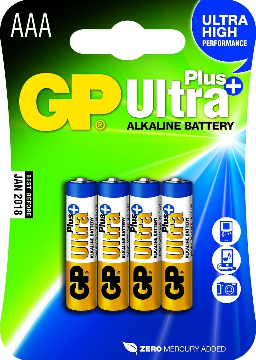Batteri GP Ultra Plus AAA LR03 4/FP