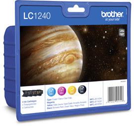 Brother LC1240 Value-Pack - Svart, gul, cyan, magenta