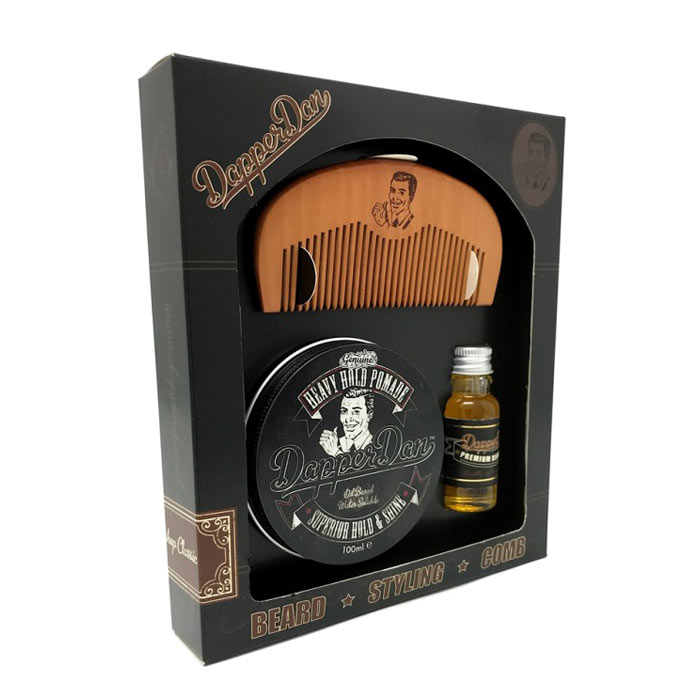 Dapper Dan Hairy Man Combo Gift Set - Heavy Hold Pomade