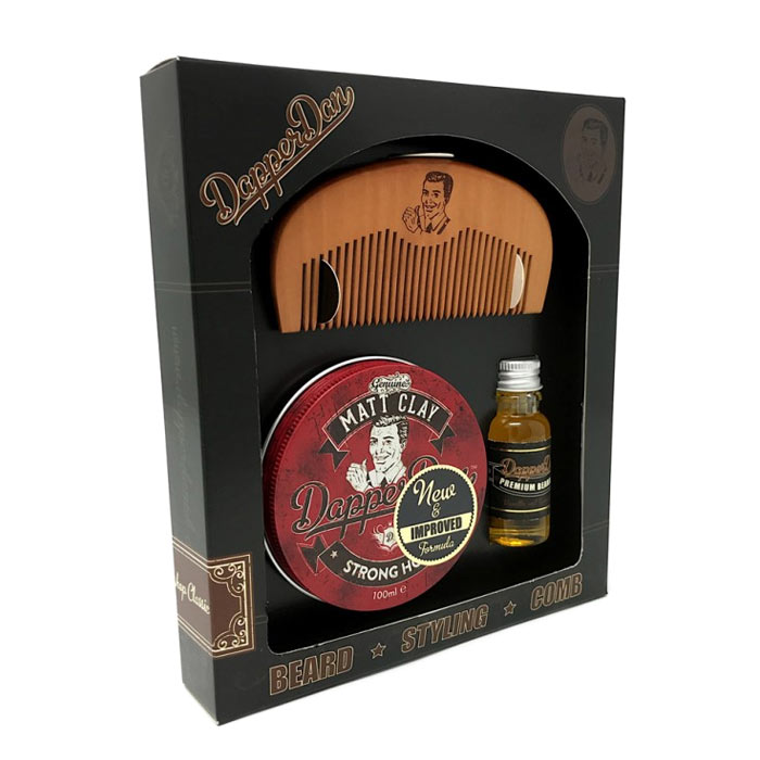 Dapper Dan Hairy Man Combo Gift Set - Matt Clay