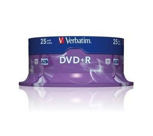 DVD+R Verbatim Cakebox, 4,7Gb, 25/fp