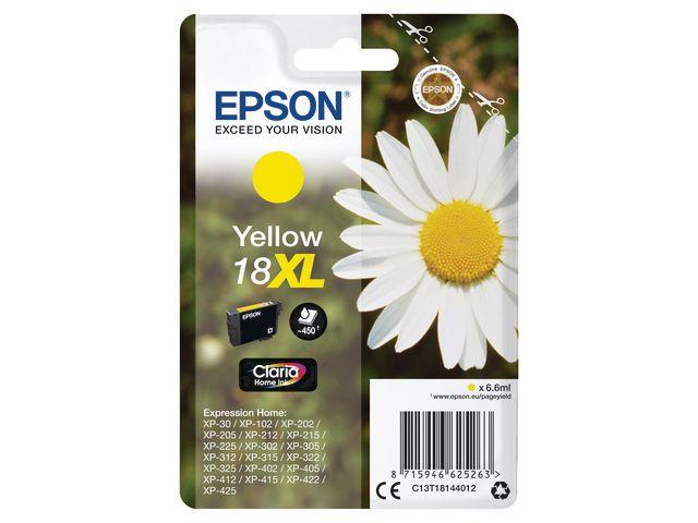 Epson 18XL - 6.6 ml - XL - gul - original