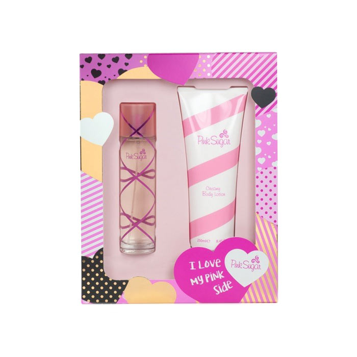 Giftset Aquolina Pink Sugar Edt 100ml + Body Lotion 250ml