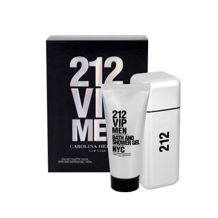 Giftset Carolina Herrera 212 VIP Men Edt 100ml + SG 100ml