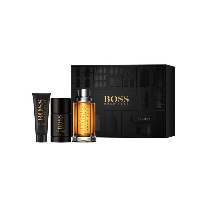 Giftset Hugo Boss The Scent Edt 100ml + SG 50ml + Dst 75ml