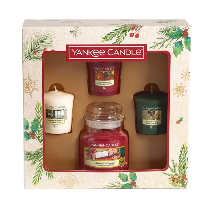 Giftset Yankee Candle 3 Votives & 1 Small Jar 2020