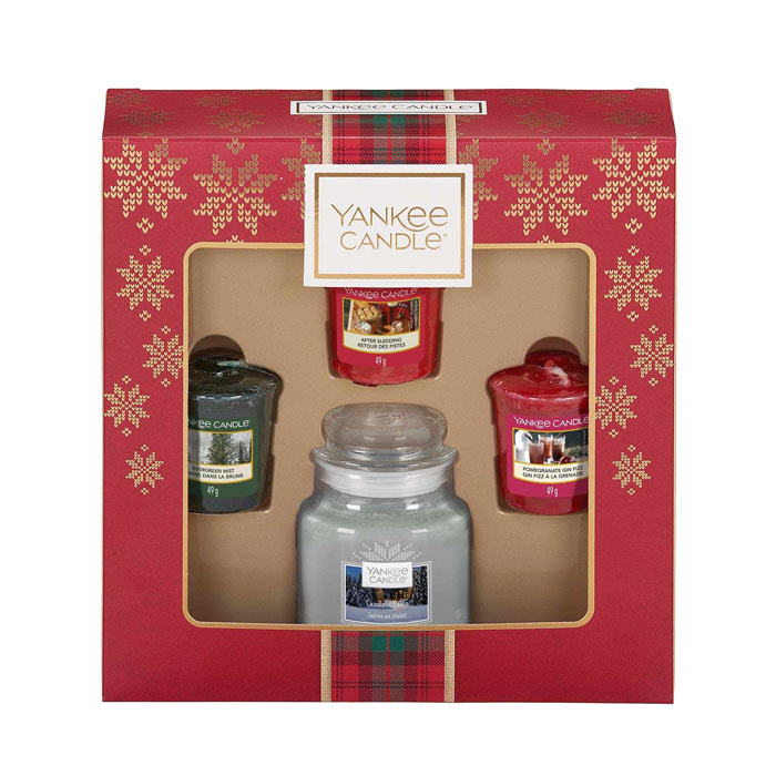 Giftset Yankee Candle 3 Votives & 1 Small Jar