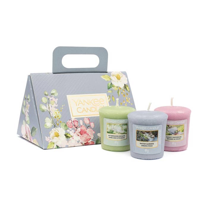 Giftset Yankee Candle Garden Hideaway 3 Votive