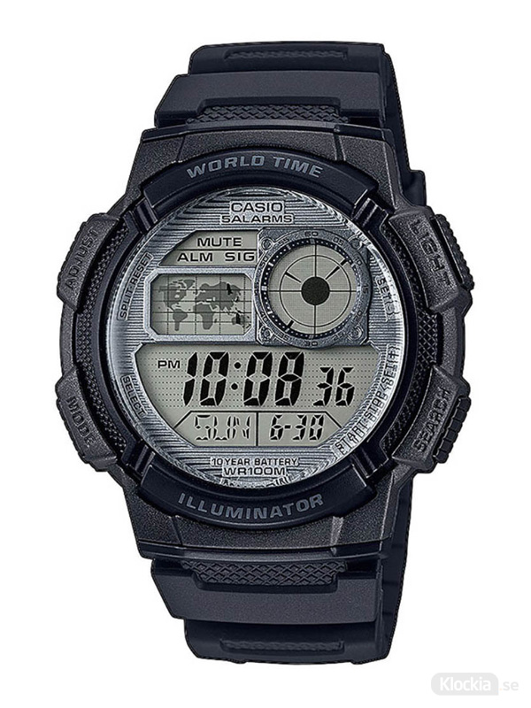 Herrklocka CASIO Collection World Time AE-1000W-7AVEF