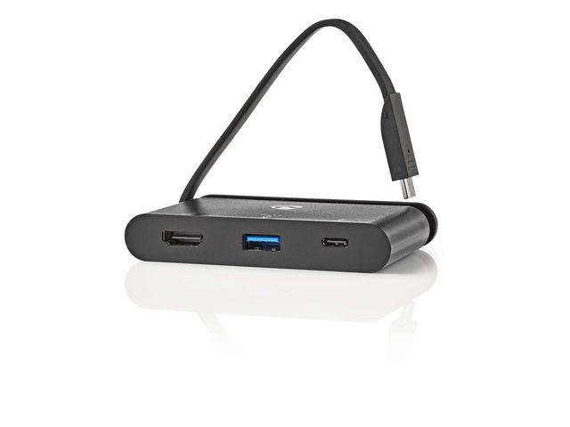 Hub NEDIS USB typ C - USB-C/USB 3.0/HDMI