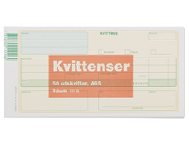 Kvittens A65 50 blad