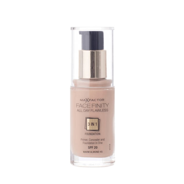 Max Factor Facefinity 3 In 1 Foundation 45 Warm Almond