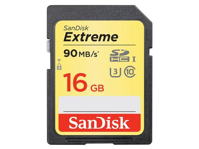 Minneskort SANDISK SDHC 16GB Extreme