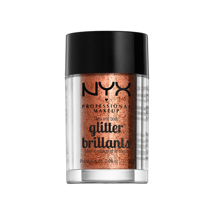 NYX PROF. MAKEUP Face & Body Glitter - 04 Copper 2,5g