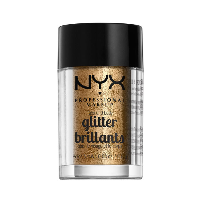 NYX PROF. MAKEUP Face & Body Glitter - 08 Bronze 2,5g