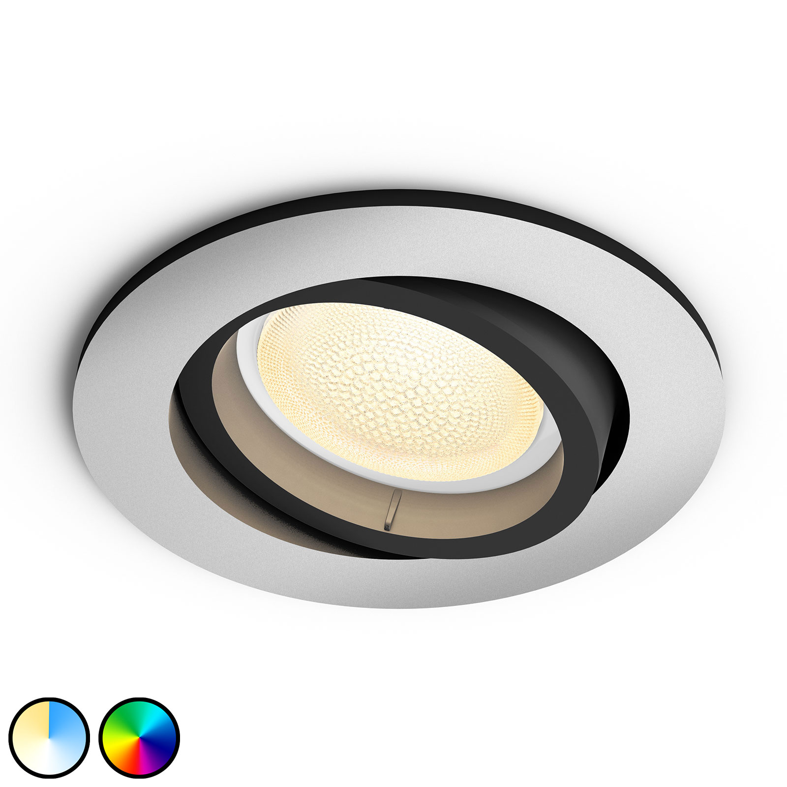 Philips Hue Centura LED-inbyggnadsspot rund alu