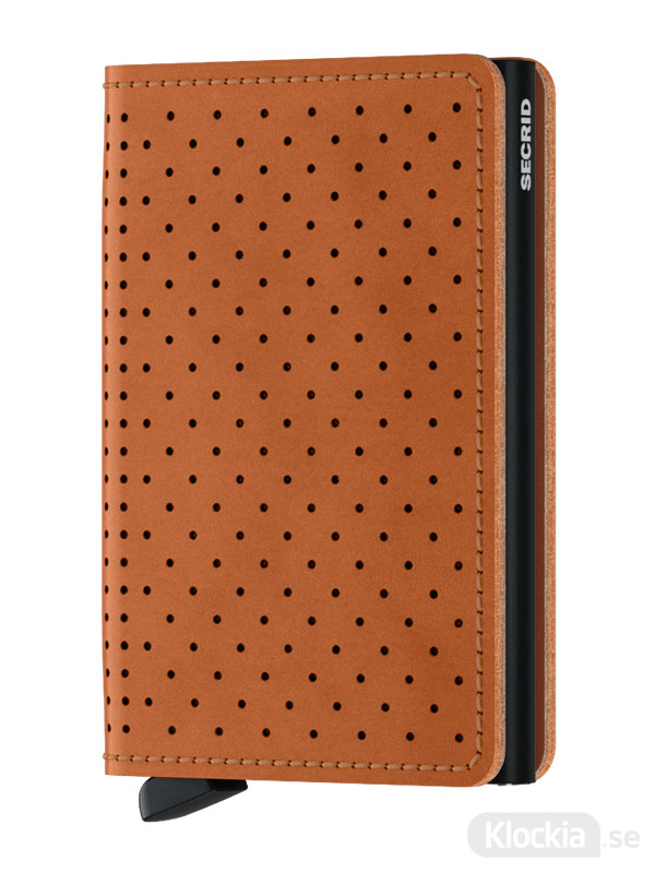 SECRID Slimwallet Perforated Cognac SPf-Cognac