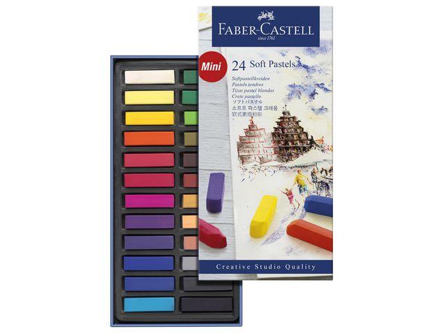 Torrpastellkritor Faber-Castell, 24 färger