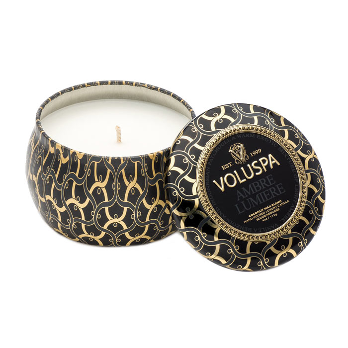 Voluspa Maison Decorative Tin Candle Ambre Lumiere 113g