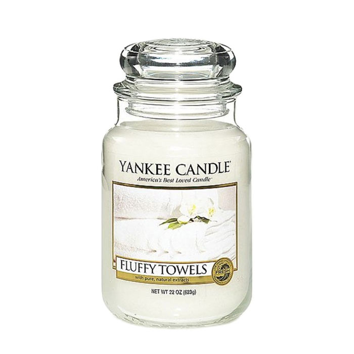 Yankee Candle Classic Large Jar Fluffy Towels Candle 623g