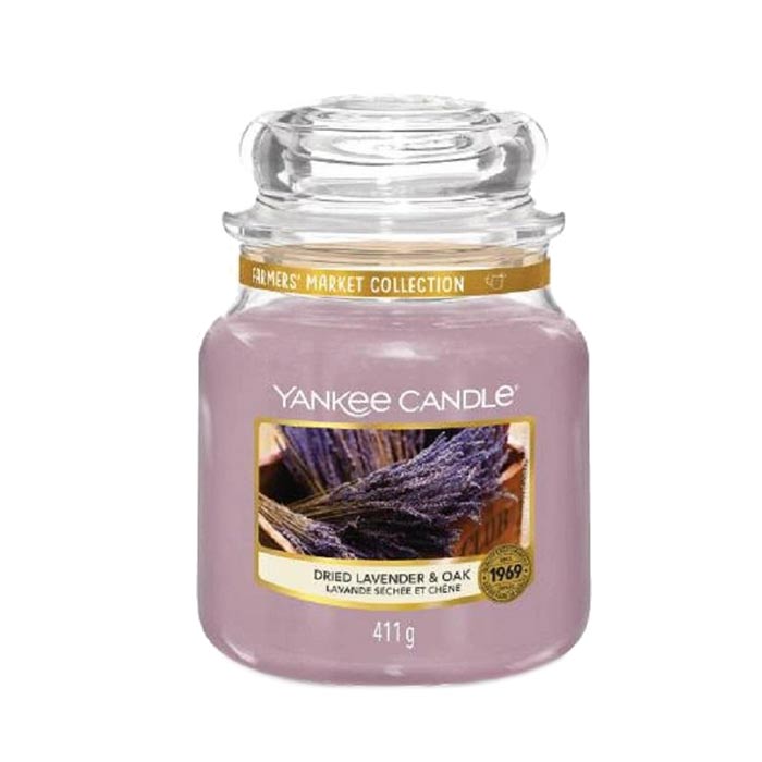 Yankee Candle Classic Medium Jar Dried Lavender & Oak 411g