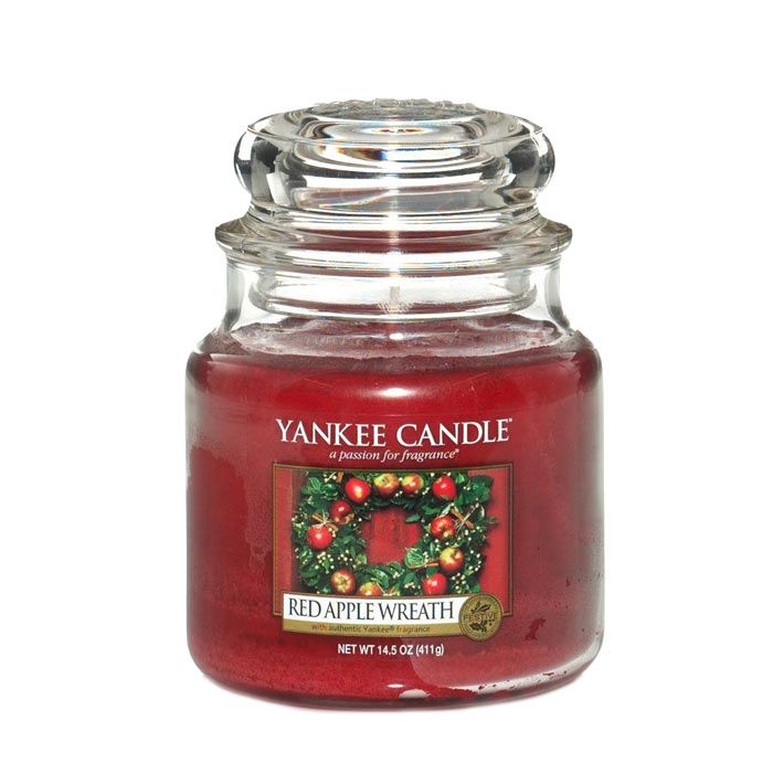 Yankee Candle Classic Medium Jar Red Apple Wreath 411g