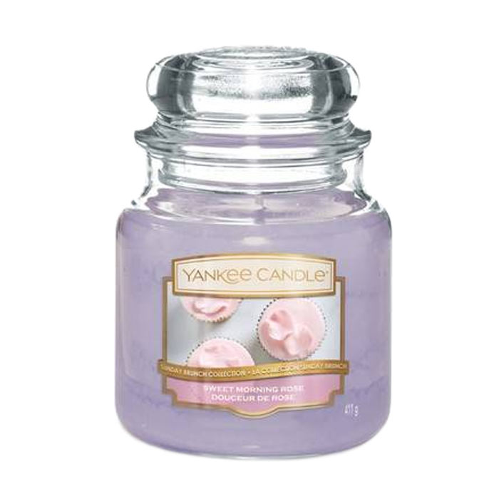 Yankee Candle Classic Medium Jar Sweet Morning Rose Candle 411g