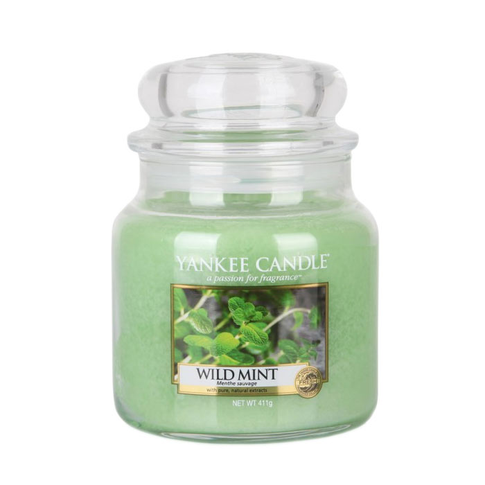 Yankee Candle Classic Medium Jar Wild Mint Candle 411g