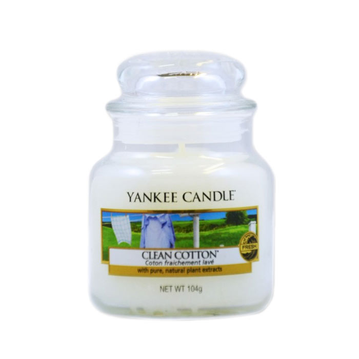 Yankee Candle Classic Small Jar Clean Cotton Candle 104g