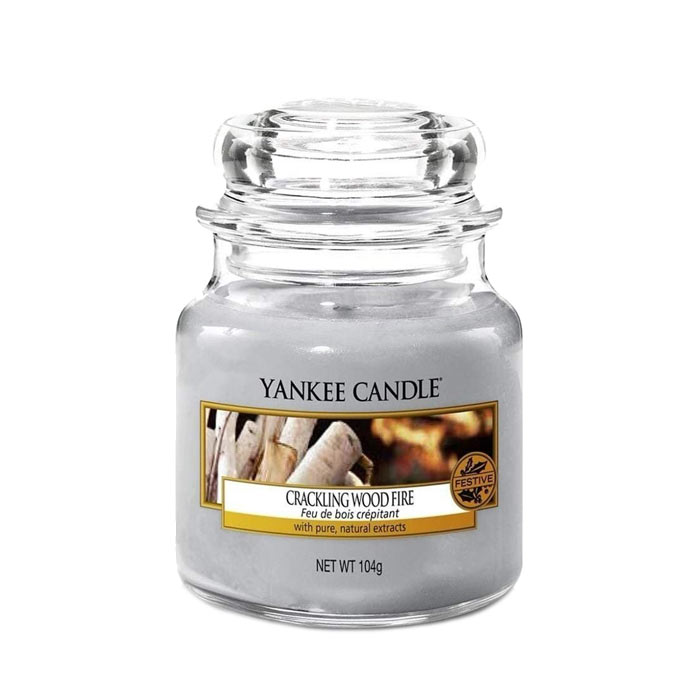 Yankee Candle Classic Small Jar Crackling Wood Fire 104g